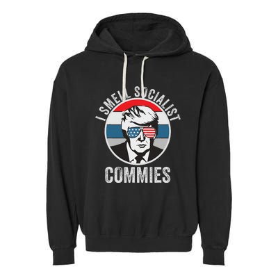 Pro Trump I Smell Commies Garment-Dyed Fleece Hoodie