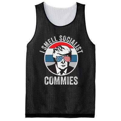 Pro Trump I Smell Commies Mesh Reversible Basketball Jersey Tank