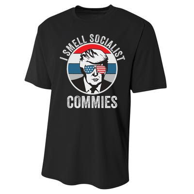 Pro Trump I Smell Commies Performance Sprint T-Shirt