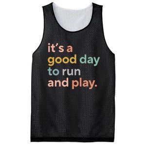 Pe Teacher ItS A Good Day To Run And Play Mesh Reversible Basketball Jersey Tank