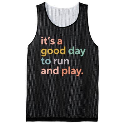 Pe Teacher ItS A Good Day To Run And Play Mesh Reversible Basketball Jersey Tank