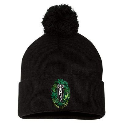 Plants Til I Die Pom Pom 12in Knit Beanie