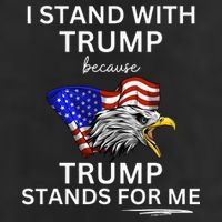 Pro TRUMP I Stand With Trump He Stands FOR Me Vote Trump Cool Comfort Performance Bucket Hat