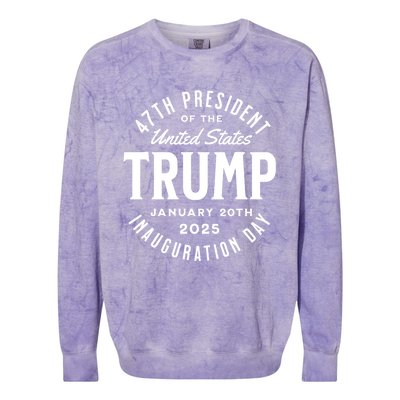 President Trump Inauguration Day 2025 Colorblast Crewneck Sweatshirt