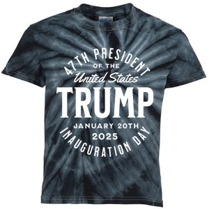 President Trump Inauguration Day 2025 Kids Tie-Dye T-Shirt