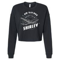 Pilot Tees I Am Serious and Don't Call Me Shirley Cropped Pullover Crew