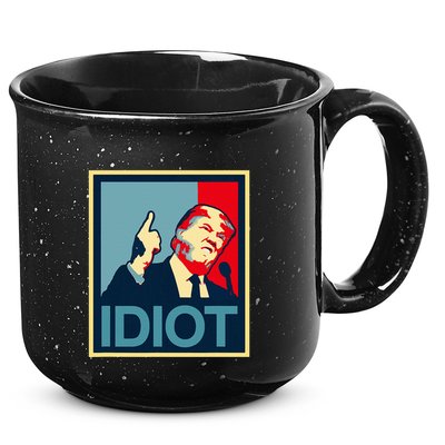 President Trump Is An Idiot Dump Stupid Potus Anti Trump 15oz Campfire Ceramic Mug