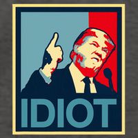 President Trump Is An Idiot Dump Stupid Potus Anti Trump Vector Backpack