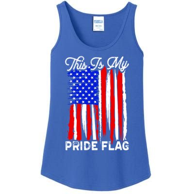 Patriotic This Is My Pride Flag Usa American 4th Of July Gift Ladies Essential Tank