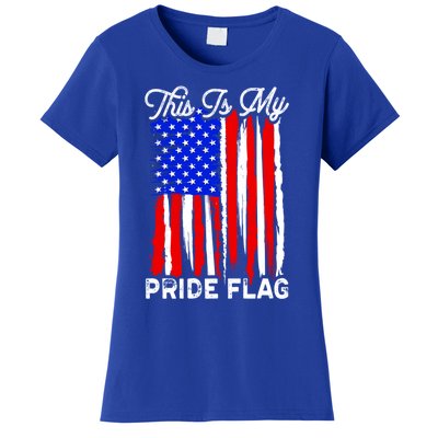 Patriotic This Is My Pride Flag Usa American 4th Of July Gift Women's T-Shirt