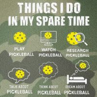 Pickleball Things I Do In My Spare Time Funny Pickleball Legacy Tie Dye Trucker Hat