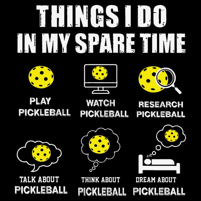 Pickleball Things I Do In My Spare Time Funny Pickleball Wool Snapback Cap