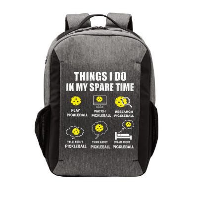 Pickleball Things I Do In My Spare Time Funny Pickleball Vector Backpack
