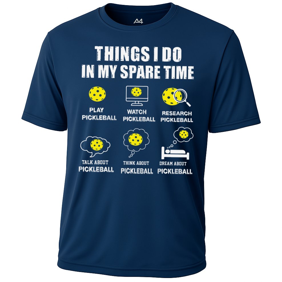 Pickleball Things I Do In My Spare Time Funny Pickleball Performance Shirt