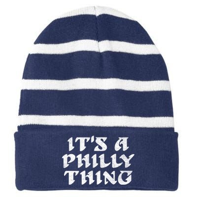 Philly Thing It's A Philly Thing Philadelphia Striped Beanie with Solid Band