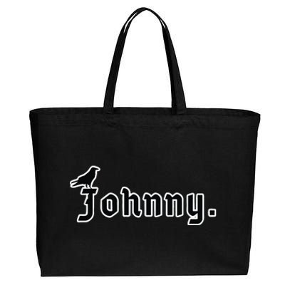 Printify The Johnny Cotton Canvas Jumbo Tote