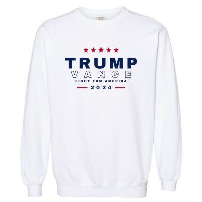 President Trump Jd Vance Vp Fight For America! Maga Usa Garment-Dyed Sweatshirt