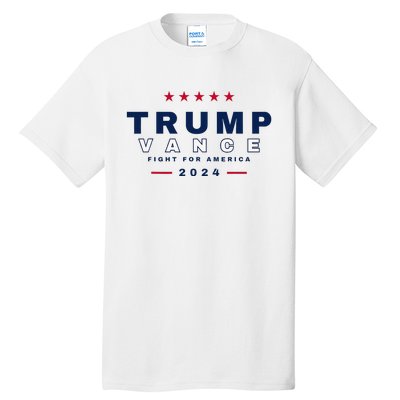 President Trump Jd Vance Vp Fight For America! Maga Usa Tall T-Shirt