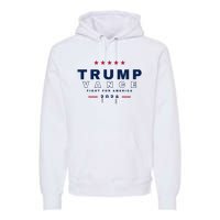 President Trump Jd Vance Vp Fight For America! Maga Usa Premium Hoodie