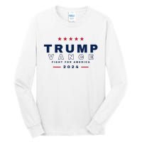 President Trump Jd Vance Vp Fight For America! Maga Usa Tall Long Sleeve T-Shirt