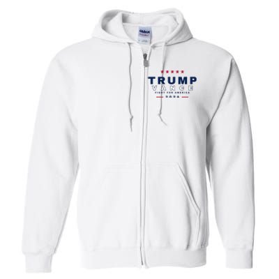 President Trump Jd Vance Vp Fight For America! Maga Usa Full Zip Hoodie