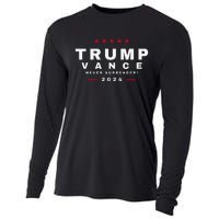 President Trump Jd Vance Vp Never Surrender! Maga Usa Cooling Performance Long Sleeve Crew