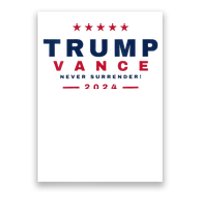 President Trump Jd Vance Vp Never Surrender! Maga Usa 2024 Poster