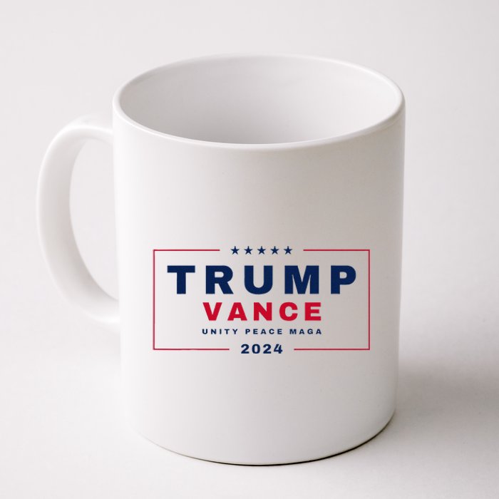 President Trump Jd Vance Vp Unity Peace Maga Usa 2024 Coffee Mug