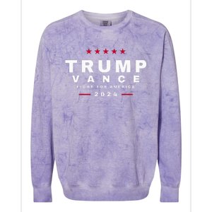 President Trump Jd Vance Vp Fight For America! Maga Usa Colorblast Crewneck Sweatshirt