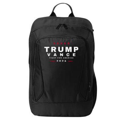 President Trump Jd Vance Vp Fight For America! Maga Usa City Backpack