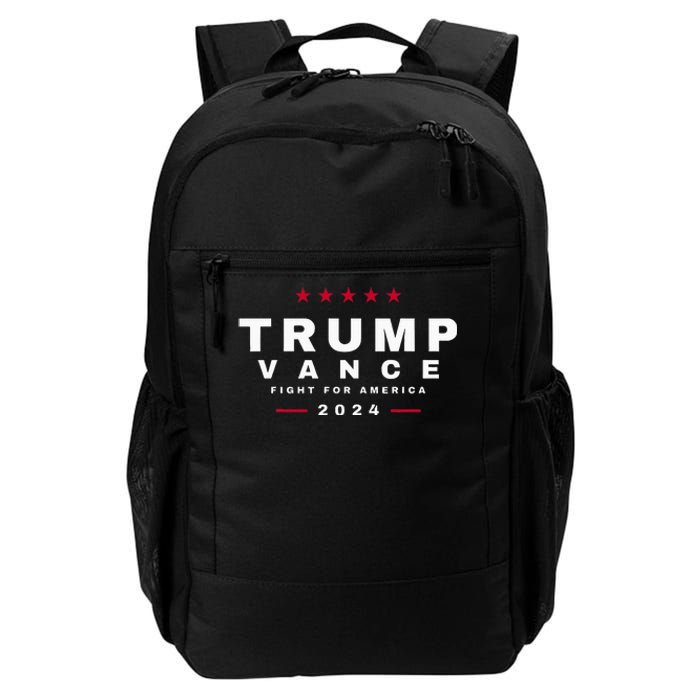 President Trump Jd Vance Vp Fight For America! Maga Usa Daily Commute Backpack