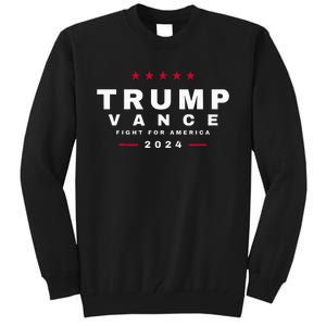 President Trump Jd Vance Vp Fight For America! Maga Usa Tall Sweatshirt