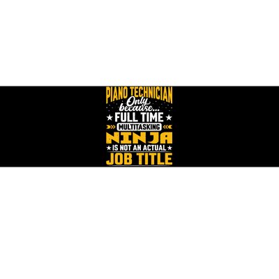 Piano Technician Job Title Funny Piano Tuner Bumper Sticker