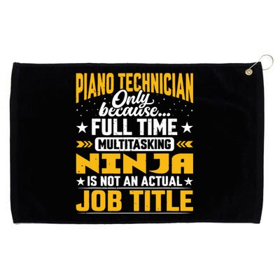 Piano Technician Job Title Funny Piano Tuner Grommeted Golf Towel