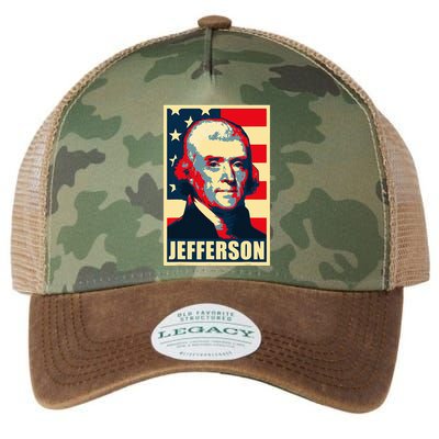President Thomas Jefferson Propaganda Poster Legacy Tie Dye Trucker Hat