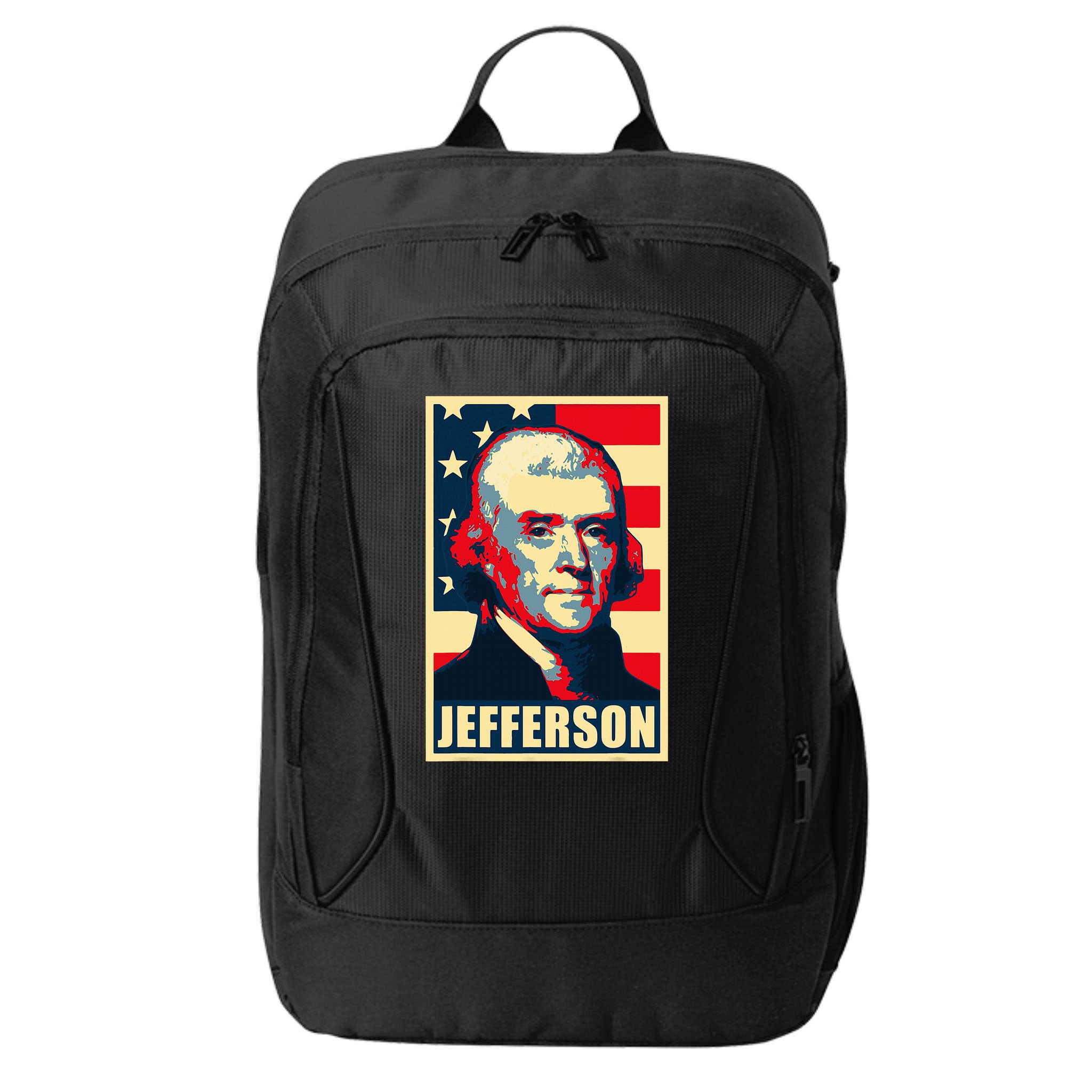 President Thomas Jefferson Propaganda Poster City Backpack