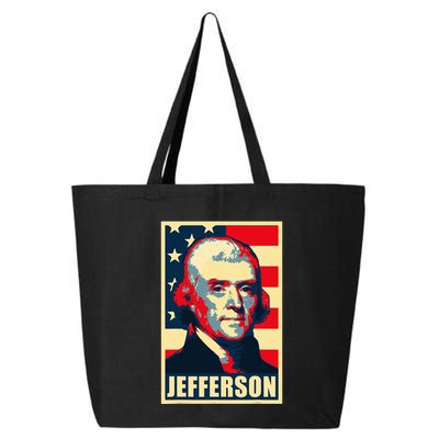President Thomas Jefferson Propaganda Poster 25L Jumbo Tote