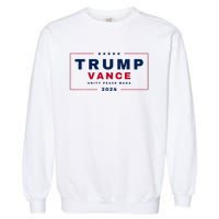 President Trump Jd Vance Vp Unity Peace Maga Usa 2024 Garment-Dyed Sweatshirt