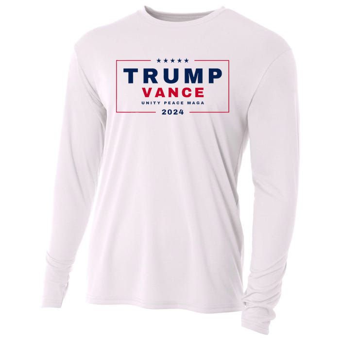 President Trump Jd Vance Vp Unity Peace Maga Usa 2024 Cooling Performance Long Sleeve Crew