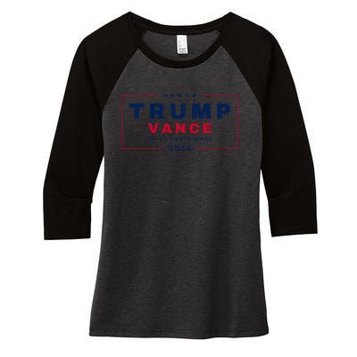 President Trump Jd Vance Vp Unity Peace Maga Usa 2024 Women's Tri-Blend 3/4-Sleeve Raglan Shirt