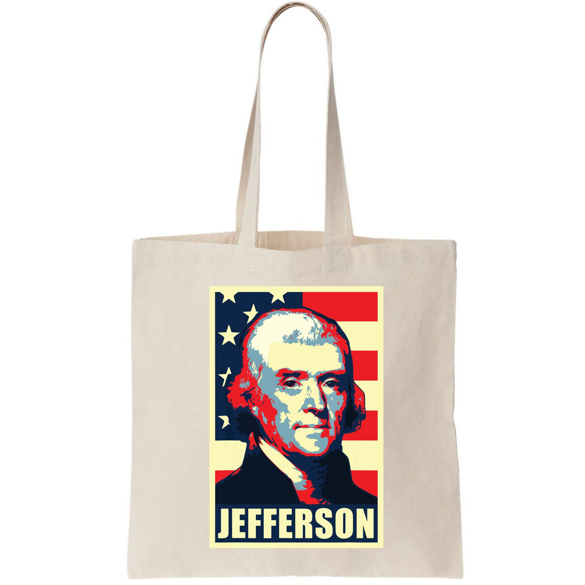 President Thomas Jefferson Propaganda Poster Bag