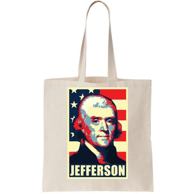 President Thomas Jefferson Propaganda Poster Tote Bag