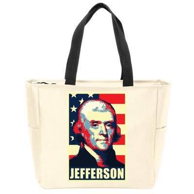 President Thomas Jefferson Propaganda Poster Zip Tote Bag