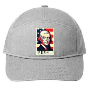 President Thomas Jefferson Propaganda Poster 7-Panel Snapback Hat