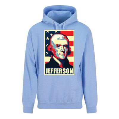 President Thomas Jefferson Propaganda Poster Unisex Surf Hoodie