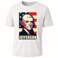 President Thomas Jefferson Propaganda Poster Cooling Performance Crew T-Shirt