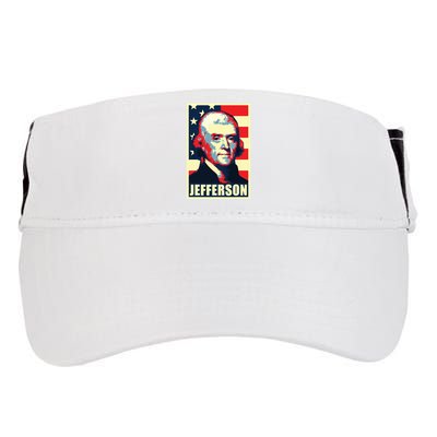 President Thomas Jefferson Propaganda Poster Adult Drive Performance Visor