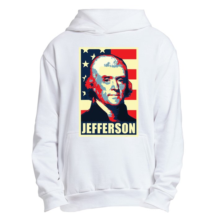 President Thomas Jefferson Propaganda Poster Urban Pullover Hoodie