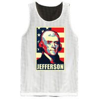 President Thomas Jefferson Propaganda Poster Mesh Reversible Basketball Jersey Tank