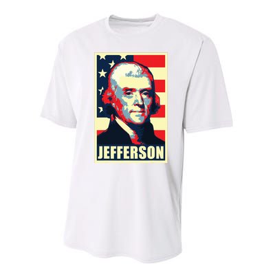 President Thomas Jefferson Propaganda Poster Performance Sprint T-Shirt